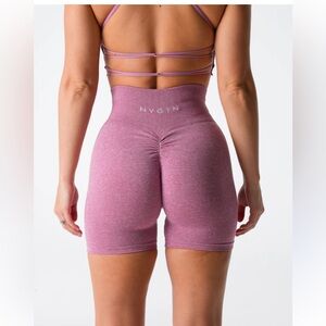 NVGTN Women's Mauve Scrunch Seamless Shorts